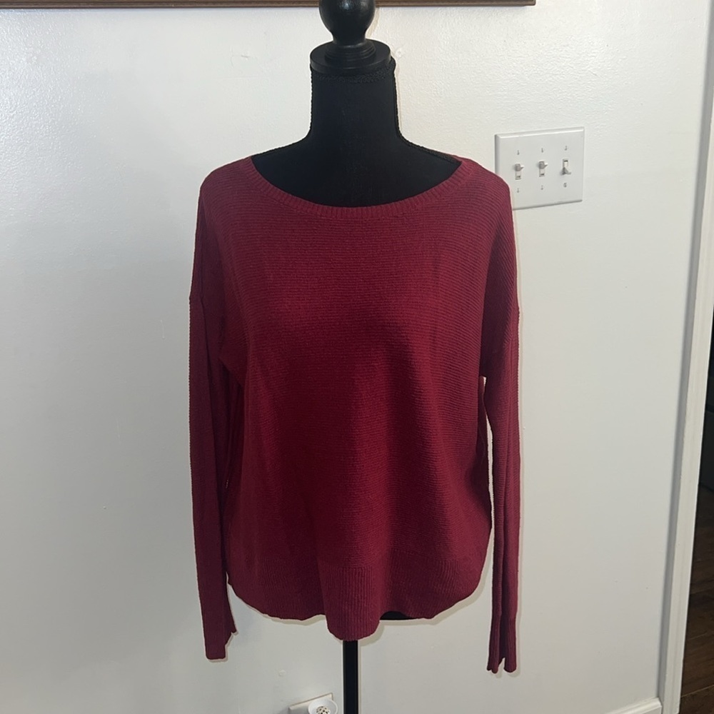 Eileen Fisher Organic Linen Spandex Long Sleeve Shirt, sz Extra Small.